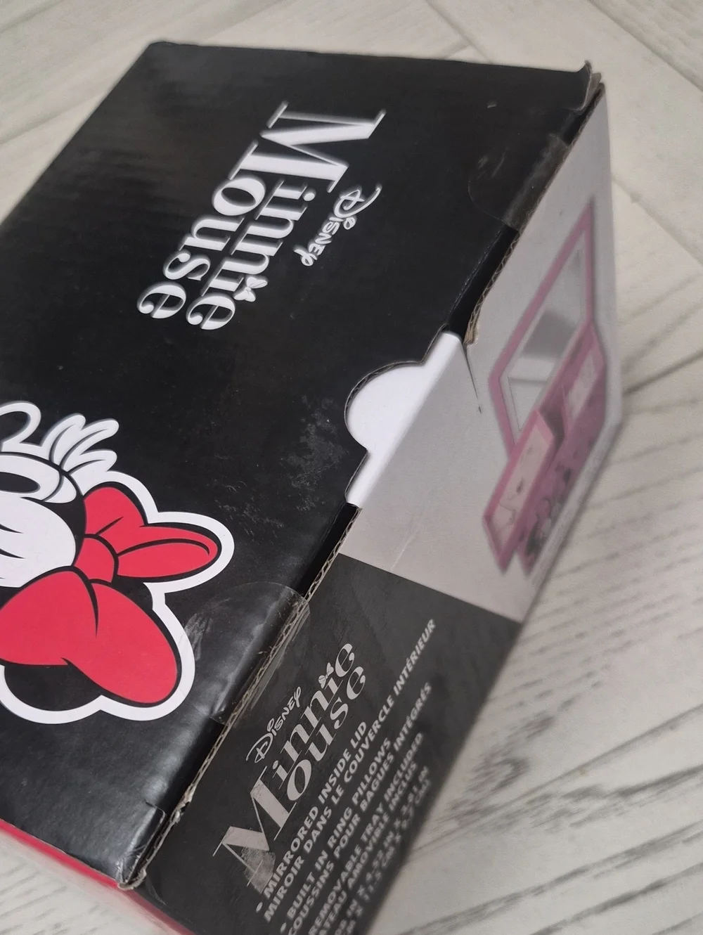 Disney Minnie Mouse Pink Jewelry Box New